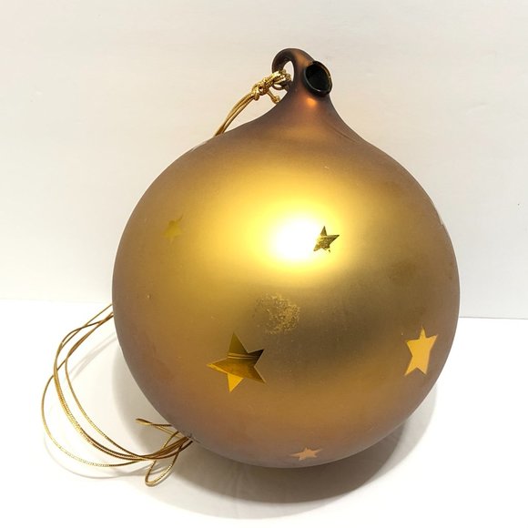 Dept 56 Moon & Ball Frosted Mercury Glass Ornament - Picture 6 of 12